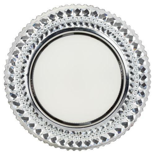  Светильник точечный DK LD26 SL/WH GX53 декор со светодиод. подсветкой прозр. ЭРА Б0029638 фото в каталоге от BTSprom.by