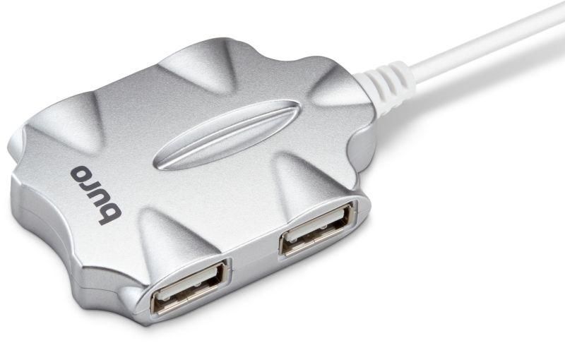 разветвитель usb 2.0 bu-hub4-0.5-u2.0-candy 4порт. серебр. bu-hub4-0.5-u2.0-candy buro 1001418 от BTSprom.by