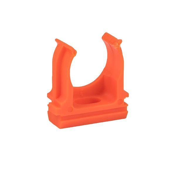 держатель для труб (клипса) d20мм оранж. (уп.10шт) plast ekf derj-z-20o от BTSprom.by
