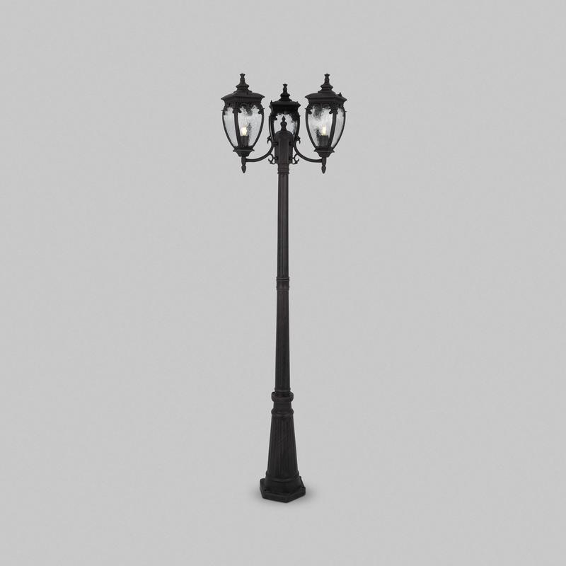  Светильник Fleur 3х60Вт E27 IP44 садово-парковый Maytoni O414FL-03BZ фото в каталоге от BTSprom.by