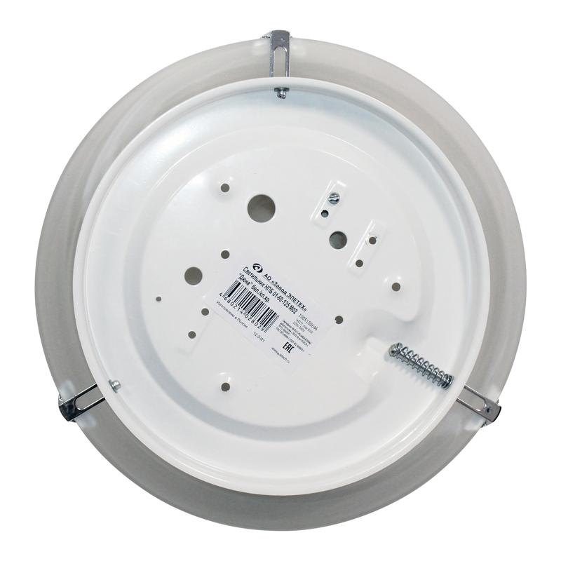  Светильник НПБ 01-60-125 "Дюна" d300 М02 1х60Вт E27 IP20 бел./клипса хром Элетех 1005150646 фото в каталоге от BTSprom.by