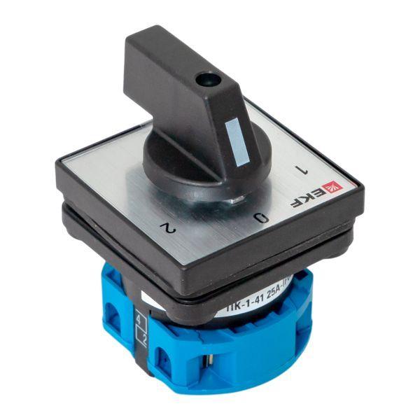  Переключатель кулачковый ПК-1-41 1п 25А "1-0-2" IP65 EKF pk-1-41-25-65 фото в каталоге от BTSprom.by