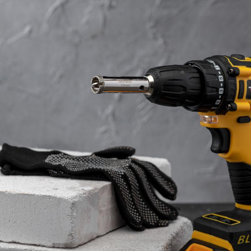  Коронка алмазная 16мм по керамограниту с центровочным сверлом Kranz KR-92-0005 фото в каталоге от BTSprom.by