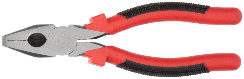  Плоскогубцы комбинированные "Стандарт" пластиковые ручки полированная сталь 200мм красн.-черн. FIT 48200 фото в каталоге от BTSprom.by