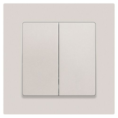  Переключатель 2-кл. СП Accent 6-107-06 10А IP20 250В AL/CU перламутр. Intro Б0063566 фото в каталоге от BTSprom.by