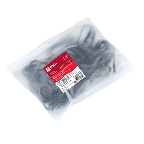  Дюбель-хомут d19-25мм для круглого кабеля черн. (уп.50шт) PROxima EKF plc-ncs50-19x25b фото в каталоге от BTSprom.by