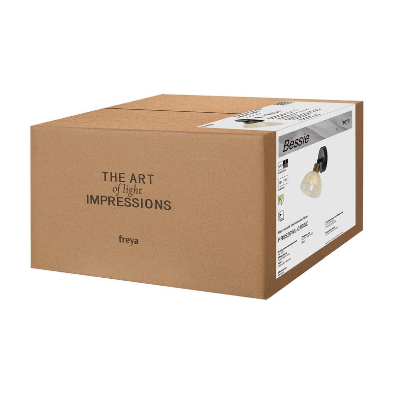  Светильник Bessie 1х60Вт E27 IP20 бра настен. Freya FR5526WL-01BBZ фото в каталоге от BTSprom.by