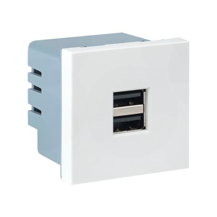 розетка usb сила тока 2.1а (2 гнезда) без индикатора ekf e2mr2-20usb-10 от BTSprom.by