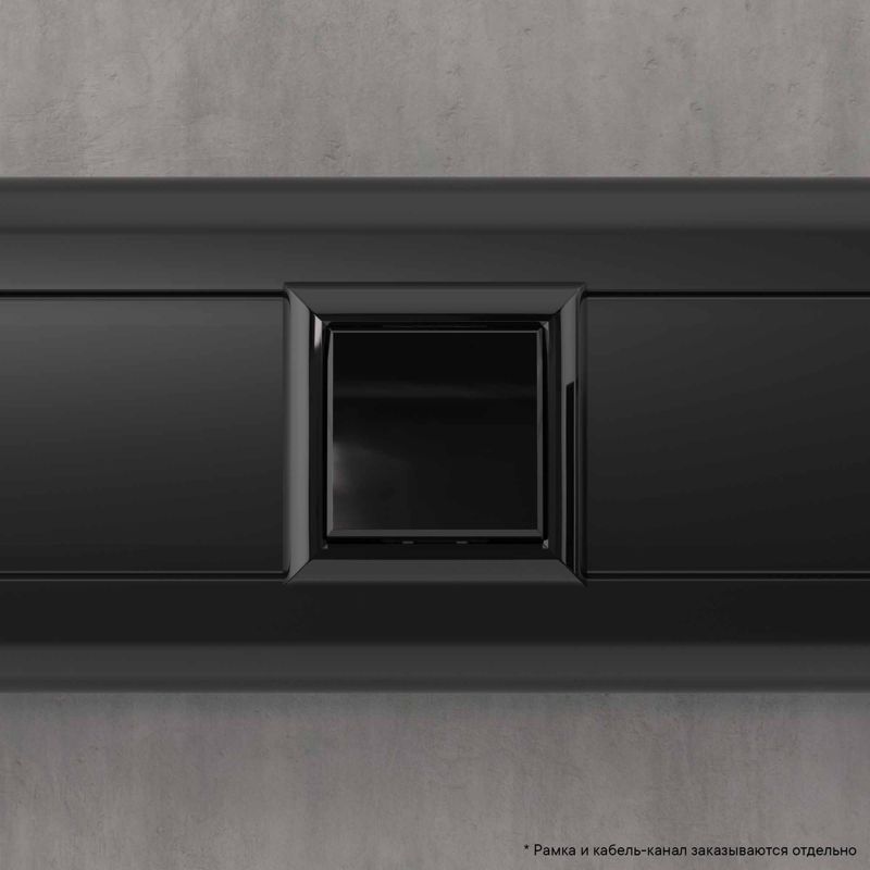  Переключатель модульный 1-кл. 2мод. Avanti "Черный квадрат" 16А черн. DKC 4402112 фото в каталоге от BTSprom.by