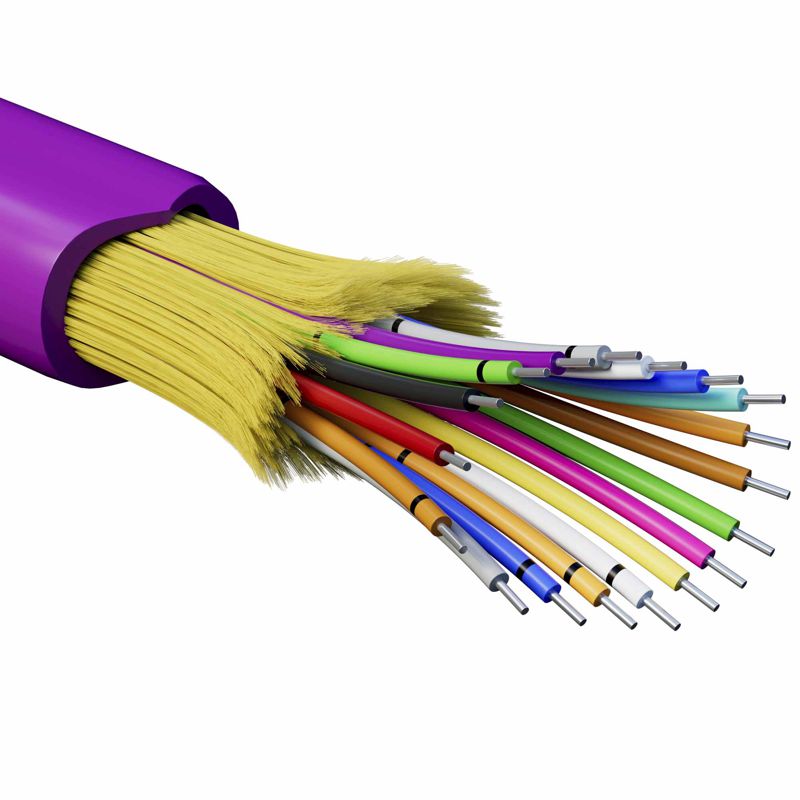 кабель волоконно-оптический распределит. нг(а)-hfltx 18 ов категория om4 (g.651.1) плотный буфер 0.4кн арамидные упрочняющие нити для внутр. прокл. бараб. 2000м dkc rndt4c18mg03 от BTSprom.by