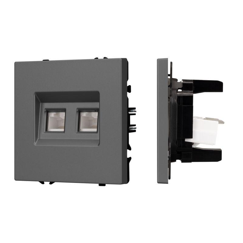 розетка компьютерная 2-м sct-nobe-mpc2-sfpl-gr rj45 кат.6 механизм arlight 054315 от BTSprom.by