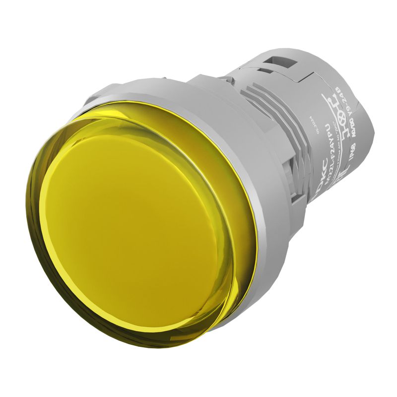 лампа сигнальная со встроенным диодом 9-24в зажим push-in желт. dkc m22l-f24ypu от BTSprom.by