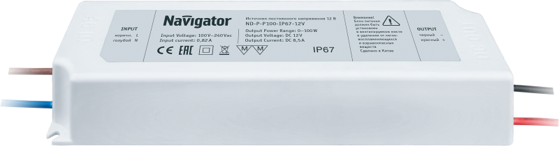  Драйвер 71 498 ND-P-P100-IP67-12V Navigator 71498 фото в каталоге от BTSprom.by