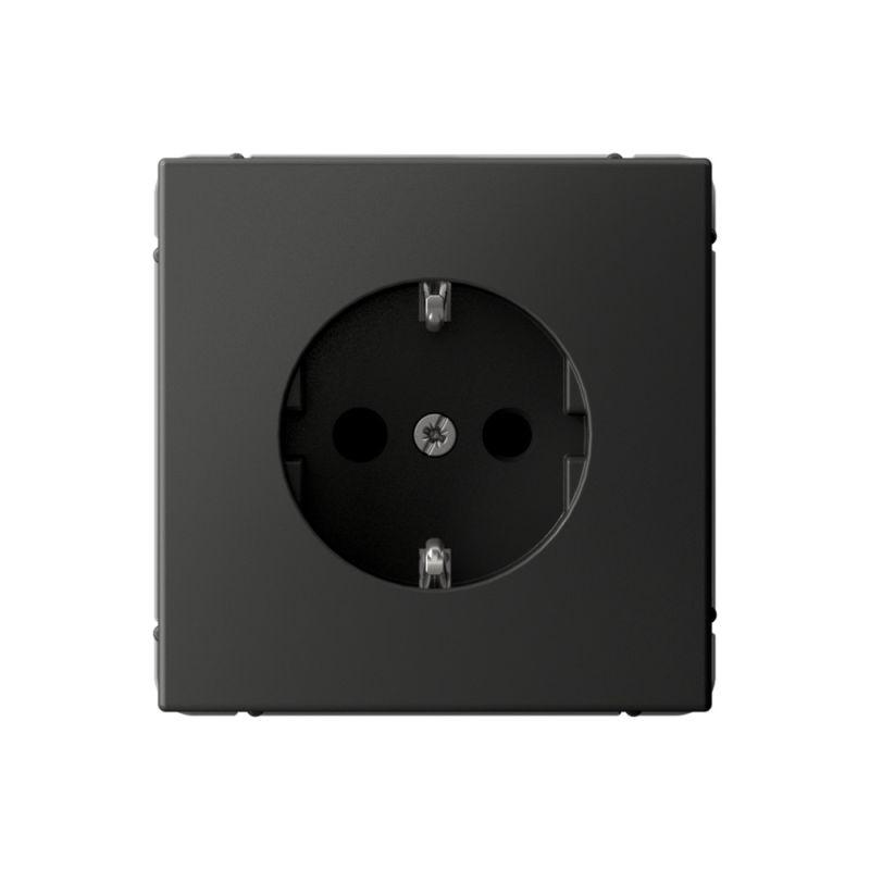  Розетка ArtGallery 16А с заземл. со шторками быстрозажим. клем. механизм базальт SE GAL001445S фото в каталоге от BTSprom.by