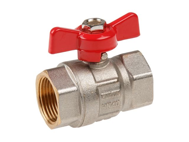 кран шаровый 3/4" вн.-вн. бабочка pn40, av engineering (латунь, макс.  40 бар, макс.  110 °с) ave092034 от BTSprom.by