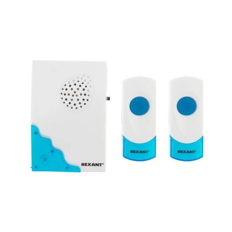  Звонок беспроводной дверной с двумя кнопками вызова IP44 Rexant RX-4 73-0040 фото в каталоге от BTSprom.by