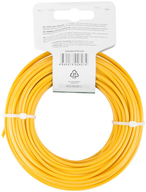  Леска для садовых триммеров "Квадрат" 3.0ммх25м FIT 78017 фото в каталоге от BTSprom.by