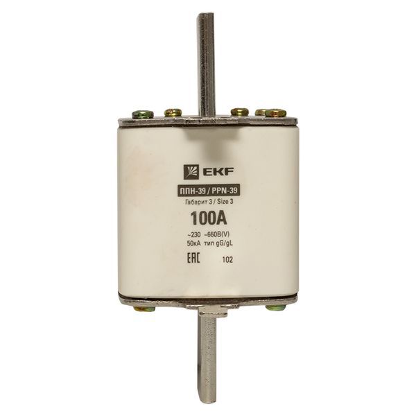  Вставка плавкая ППН-39 630/100А габарит 3 PROxima EKF fus-39/630/100 фото в каталоге от BTSprom.by
