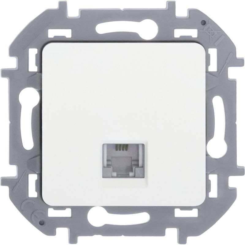  Розетка телефонная Inspiria RJ11 механизм бел. IEK 673820 фото в каталоге от BTSprom.by