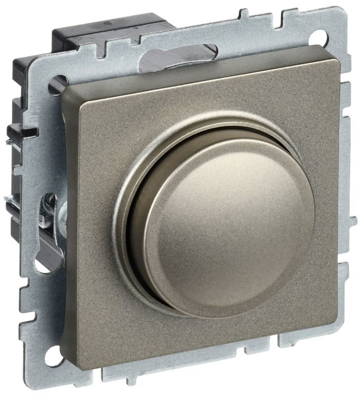 светорегулятор сп brite пов-наж. 600вт сс10-1-0-брш механизм шампань iek br-d20-0600-k37 от BTSprom.by