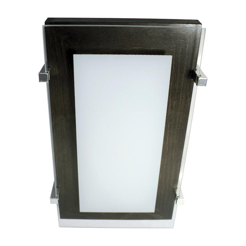  Светильник НББ 06-40 "Полесье" 280х160М40 бел./корпус венге /держатель хром (инд. упак.) Элетех 1005205883 фото в каталоге от BTSprom.by