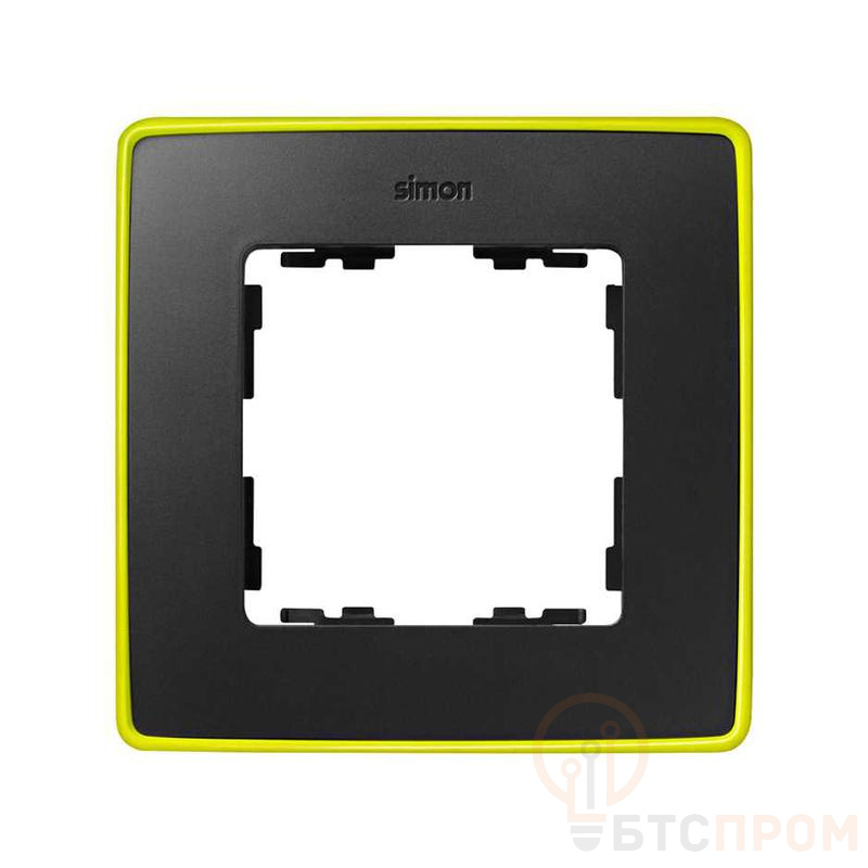 Рамка 1-м Simon82 Detail светло-желтый/графит Simon 8201610-262 фото в каталоге от BTSprom.by  Рамка 1-м Simon82 Detail светло-желтый/графит Simon 8201610-262 фото в каталоге от BTSprom.by