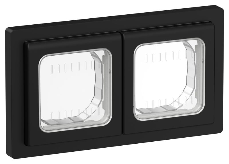 рамка 2-м сп flite рпро-2-55-флч ip55 черн. iek fi-m20-32-55-k02 от BTSprom.by