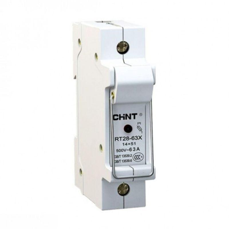 держатель плавких вставок с индикацией rt28-63x 14х51 1п chint 520439 от BTSprom.by