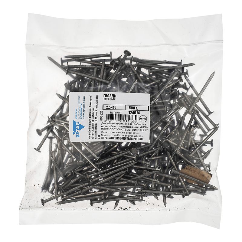 гвоздь толевый 2.5х40 (уп.0.5кг) tech-krep/zitar 124614 от BTSprom.by