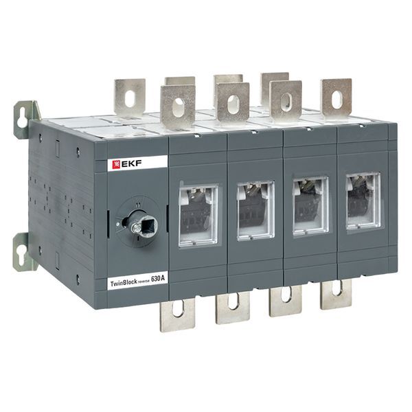 рубильник 4п 630а реверсивный без рукоятки управления twinblock ekf tb-s-630-4p-rev от BTSprom.by