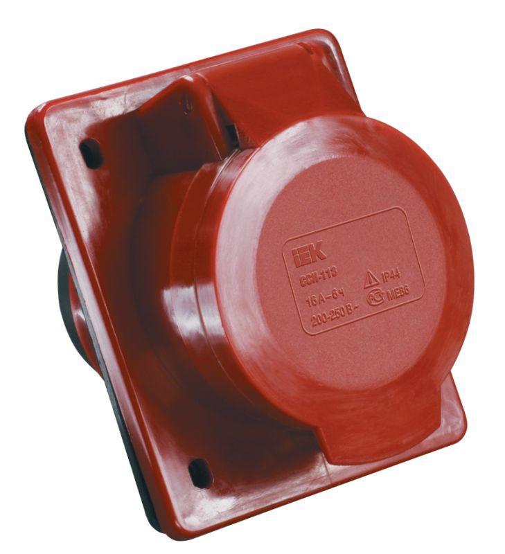 розетка встраиваемая 32а 3p+e 380в ip44 сси-424 iek psr42-032-4 от BTSprom.by
