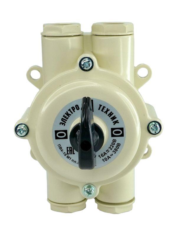  Выключатель пакетный ПВ4-16А в пл. корп. IP56 Электротехник ET002667 фото в каталоге от BTSprom.by