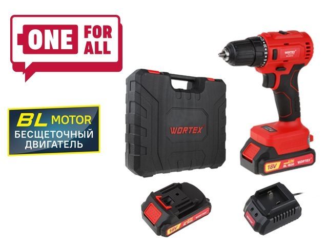 аккум. дрель-шуруповерт wortex bd 2025 dli в чем. all1 xlt бесщет, 18 в, 50 н*м, 2х2 а*ч, бзп 10 мм (шурупы до 9 мм) bd2025dli1029 от BTSprom.by
