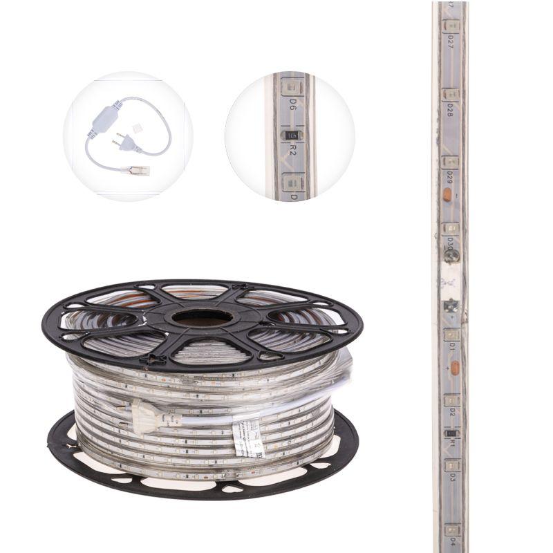  Лента светодиодная SMD3528 10х7мм 60LED/м 4.8Вт/м 220В IP67 син. (уп.100м) NEON-NIGHT 142-603 фото в каталоге от BTSprom.by