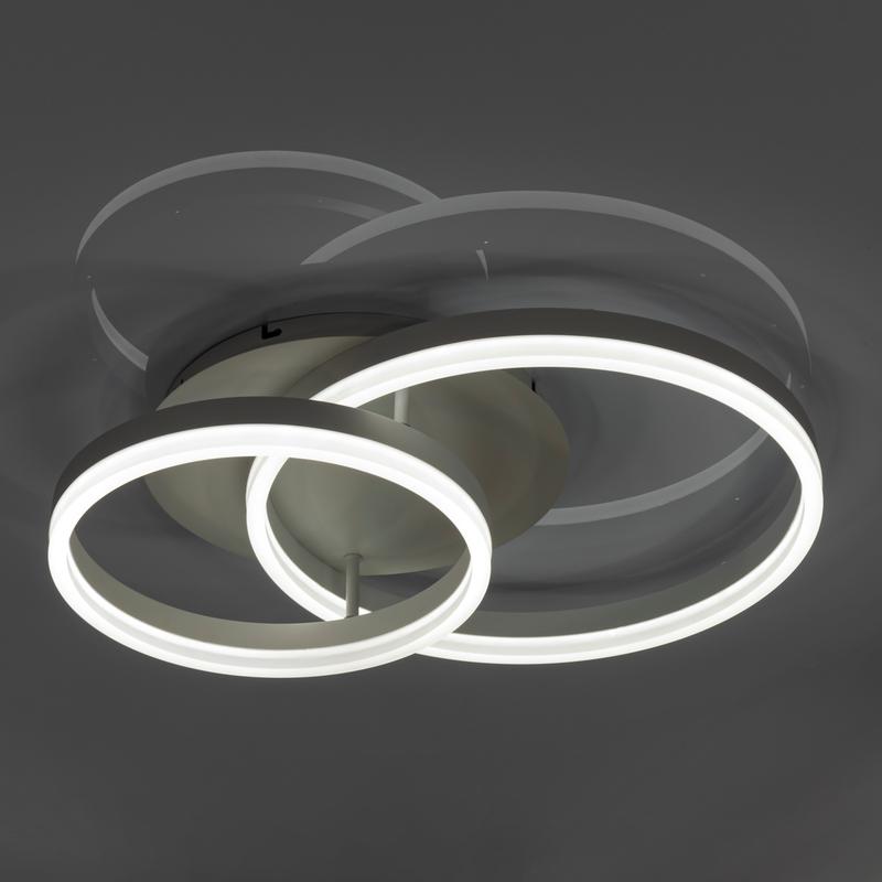  Люстра светодиодная ECLIPSE 56Вт 640х400х125мм 14кв.м потолочная ДУ 3 режима диммир. бел. Ritter 52082 9 фото в каталоге от BTSprom.by