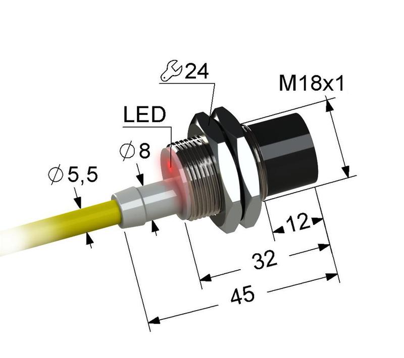 выключатель бесконтактный ps2-18m45-8n31-z (вб2.18м.45.8.3.1.z) мега-к a8010-t1772 от BTSprom.by