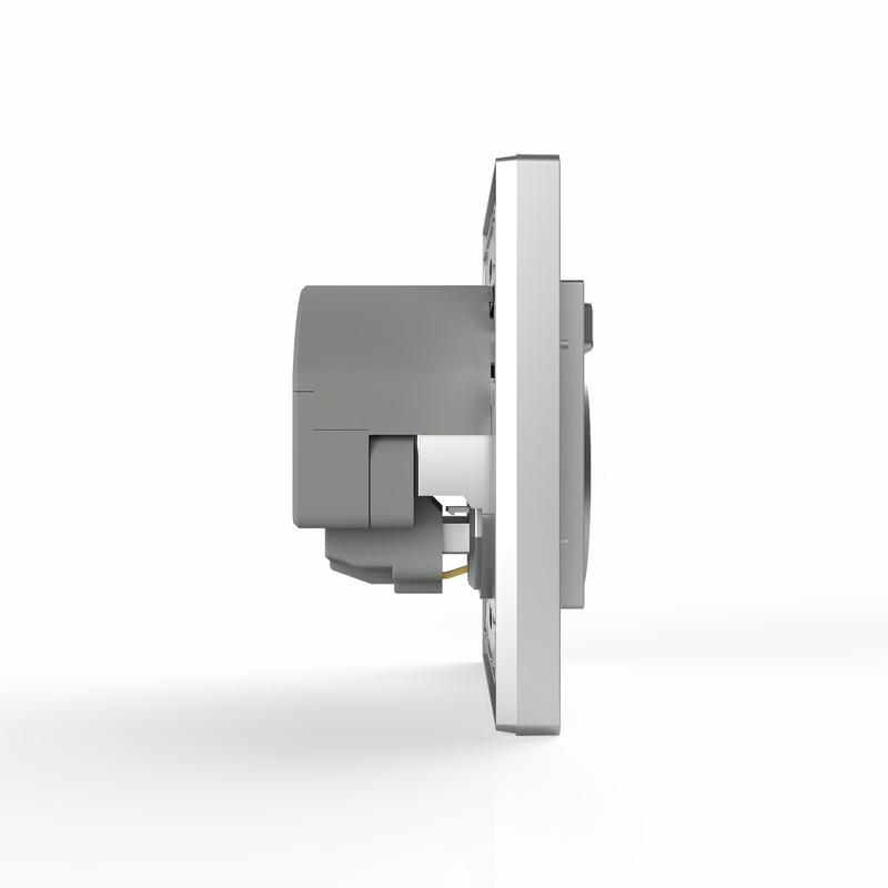 розетка 1-м сп pixel ip20 с заземл. с 2-мя заряд. устр. usb тип a+c механизм алюм. tokov electric tke-px-r1u2ac-c03 от BTSprom.by