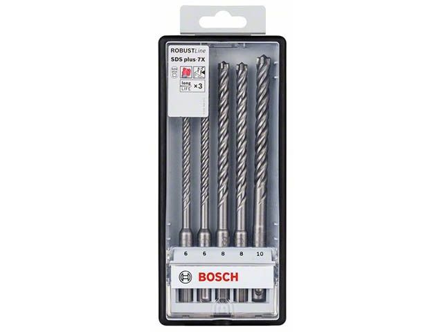 набор сверл sds-plus-7x (5шт) bosch (6, 6, 8, 8, 10 мм) 2608576200 от BTSprom.by