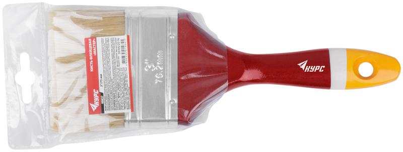  Кисть флейцевая "Мастер" 3дюйм (75мм) натур. щетина деревянная ручка КУРС 00837 фото в каталоге от BTSprom.by