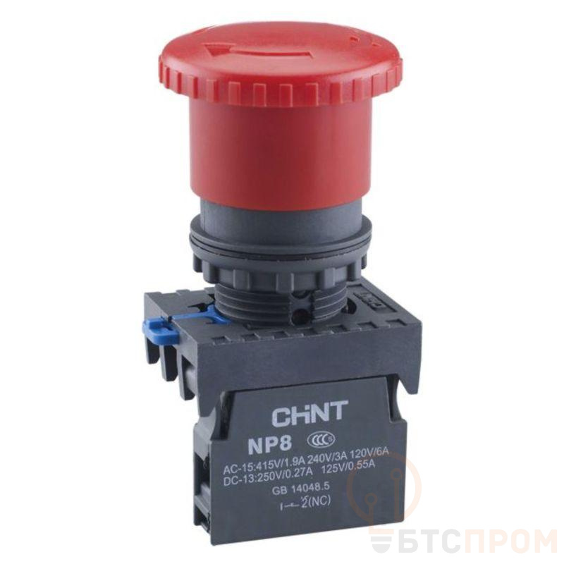 Кнопка управления "Грибок" d60мм NP8-20ZS/24 2НЗ IP65 с фиксацией красн. (R) CHINT 667215 фото в каталоге от BTSprom.by  Кнопка управления "Грибок" d60мм NP8-20ZS/24 2НЗ IP65 с фиксацией красн. (R) CHINT 667215 фото в каталоге от BTSprom.by