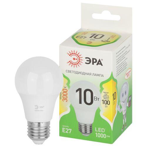 лампа светодиодная green line a60-10w-830-e27 gl 10вт груша 3000к свет тепл. e27 эра б0067118 от BTSprom.by