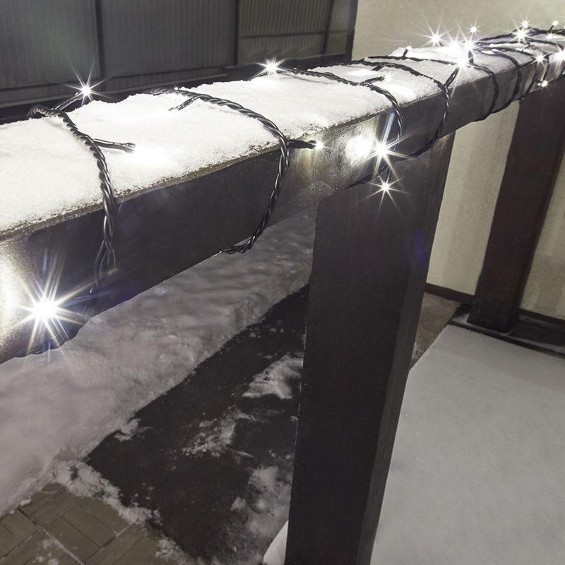  Гирлянда светодиодная управляемая"Нить" 10м 100LED тепл. бел. 10Вт 220-240В IP65 8 режимов провод ПВХ черн. (нужен контроллер 217-204) Neon-Night 303-136 фото в каталоге от BTSprom.by