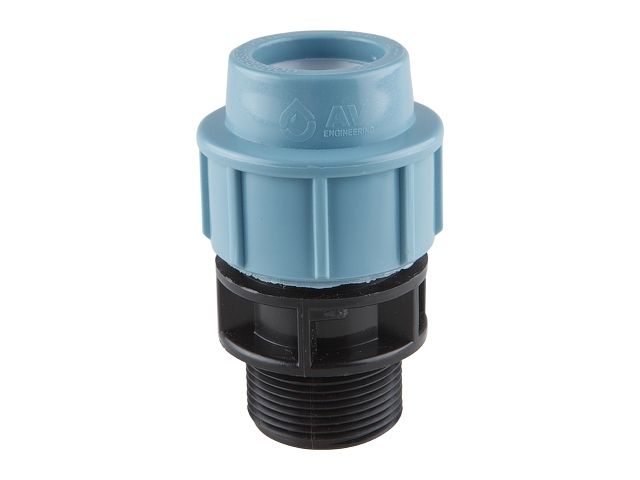 ниппель пэ 50 х 1 1/2" нар., av engineering (полипропилен, макс.  16 бар, макс.  40 °с) ave10650112 от BTSprom.by