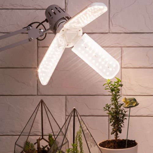 Лампа светодиодная FITO-24W-Ra90-E27-FOLD 24Вт Е27 3-лепестковая для растений полноспектральная Эра Б0057285 фото в каталоге от BTSprom.by