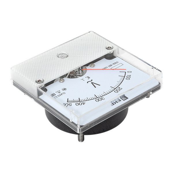  Вольтметр аналоговый VM-A801 на панель 80х80 (круглый вырез) 500В прямое подкл. EKF vm-a801-500/vma-801-500 фото в каталоге от BTSprom.by