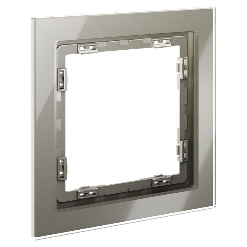  Рамка 1-м S70 стеклян. шелк Voltum VLS110104 фото в каталоге от BTSprom.by