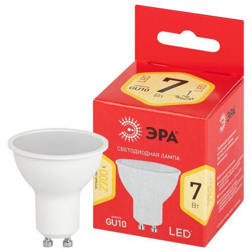 лампа светодиодная red line led mr16-7w-827-gu10 r 7вт mr16 софит 2700к тепл. бел. gu10 эра б0050198 от BTSprom.by