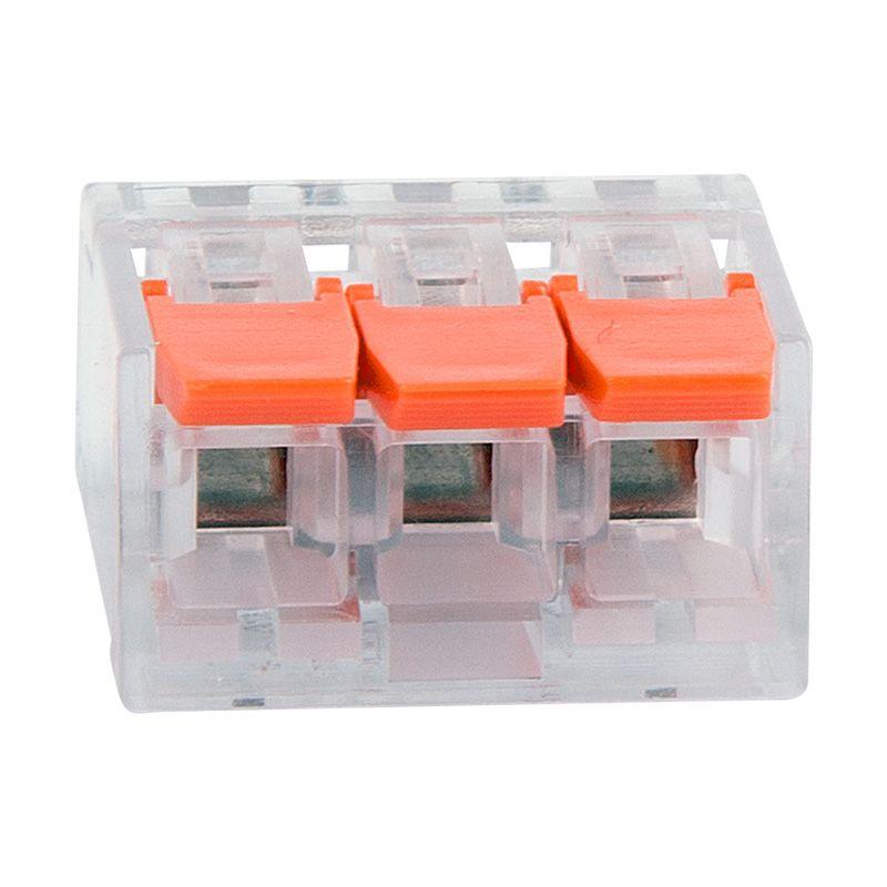  Клемма универсальная компактная 221-413 3-проводная до 4.0кв.мм (уп.5шт) Rexant 07-5207 фото в каталоге от BTSprom.by