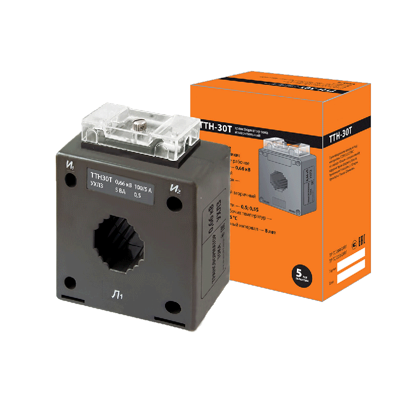 трансформатор тока измерительный ттн-ш 10/5- 5va/0.5-р tdm овен 136129 от BTSprom.by