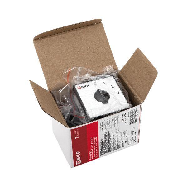  Переключатель кулачковый ПК-1-121 1п 25А "0-1-2-3" EKF pk-1-121-25 фото в каталоге от BTSprom.by